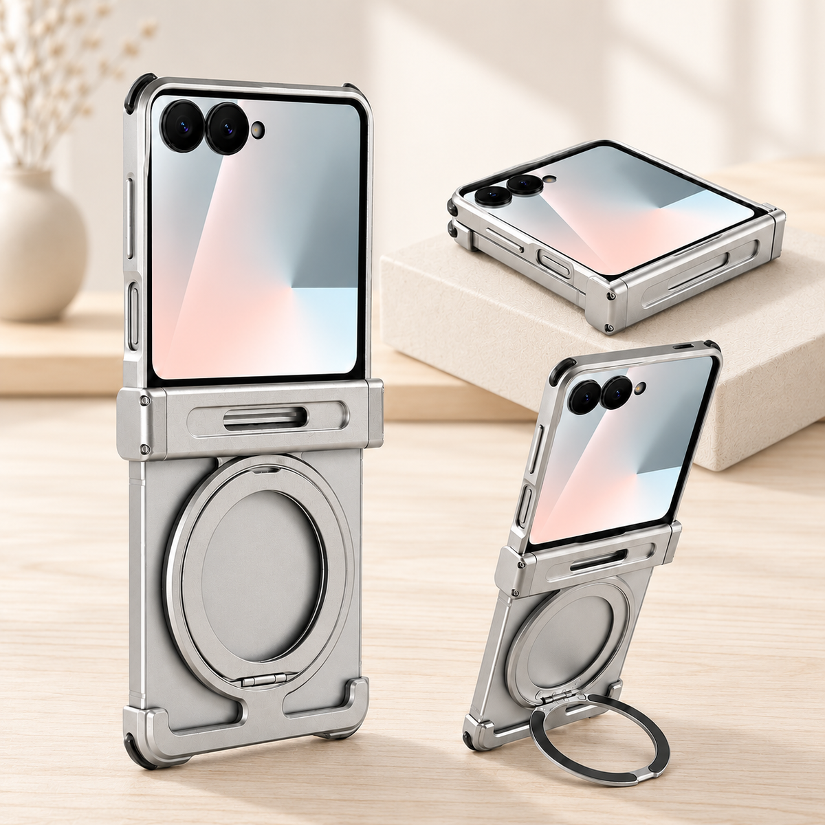 telephone coque Galaxy Z Flip titanium