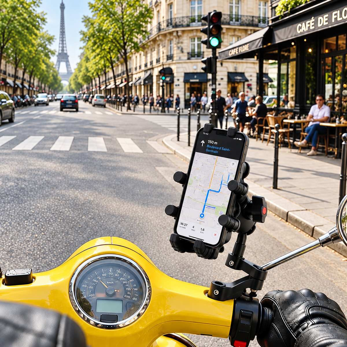 Support telephone moto parfait pour tous les véhicules