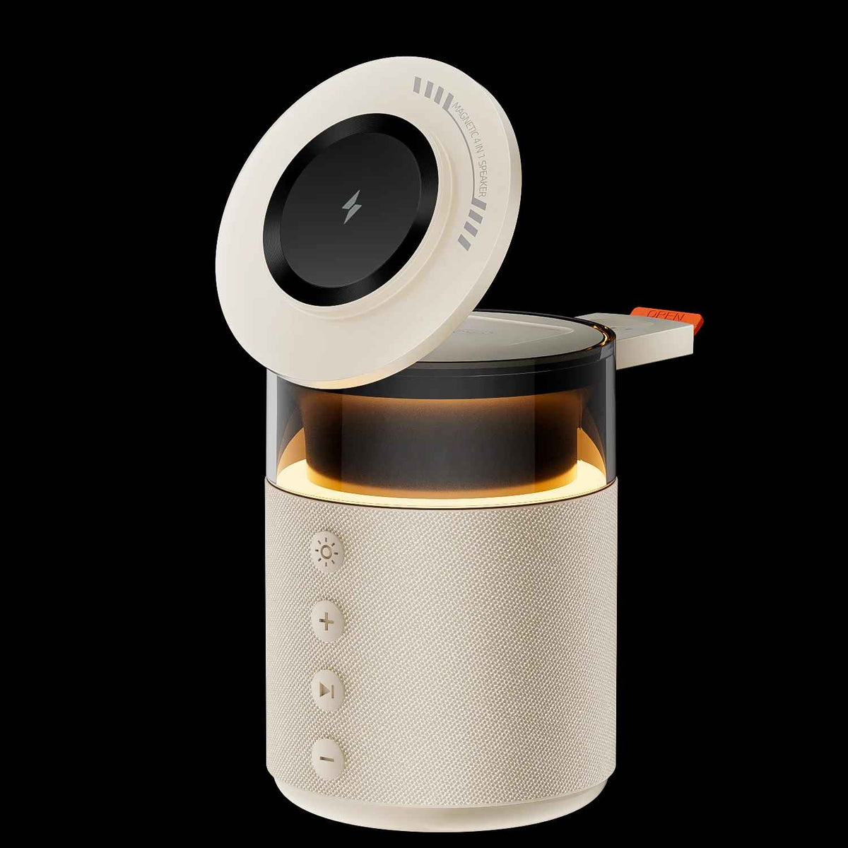 Chargeur téléphone Magnétique 5 en 1 jaune