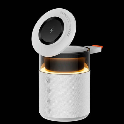 Chargeur téléphone Magnétique 5 en 1 blanc