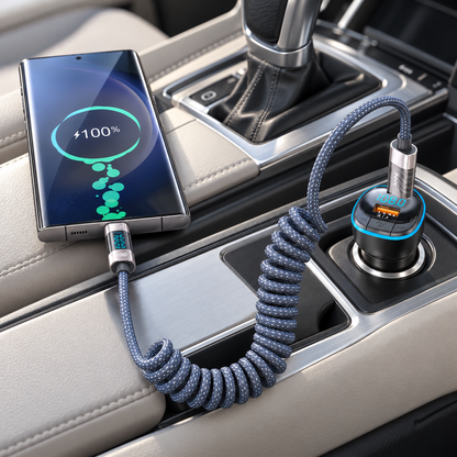 Chargeur téléphone voiture Bluetooth Mains Libres compacte