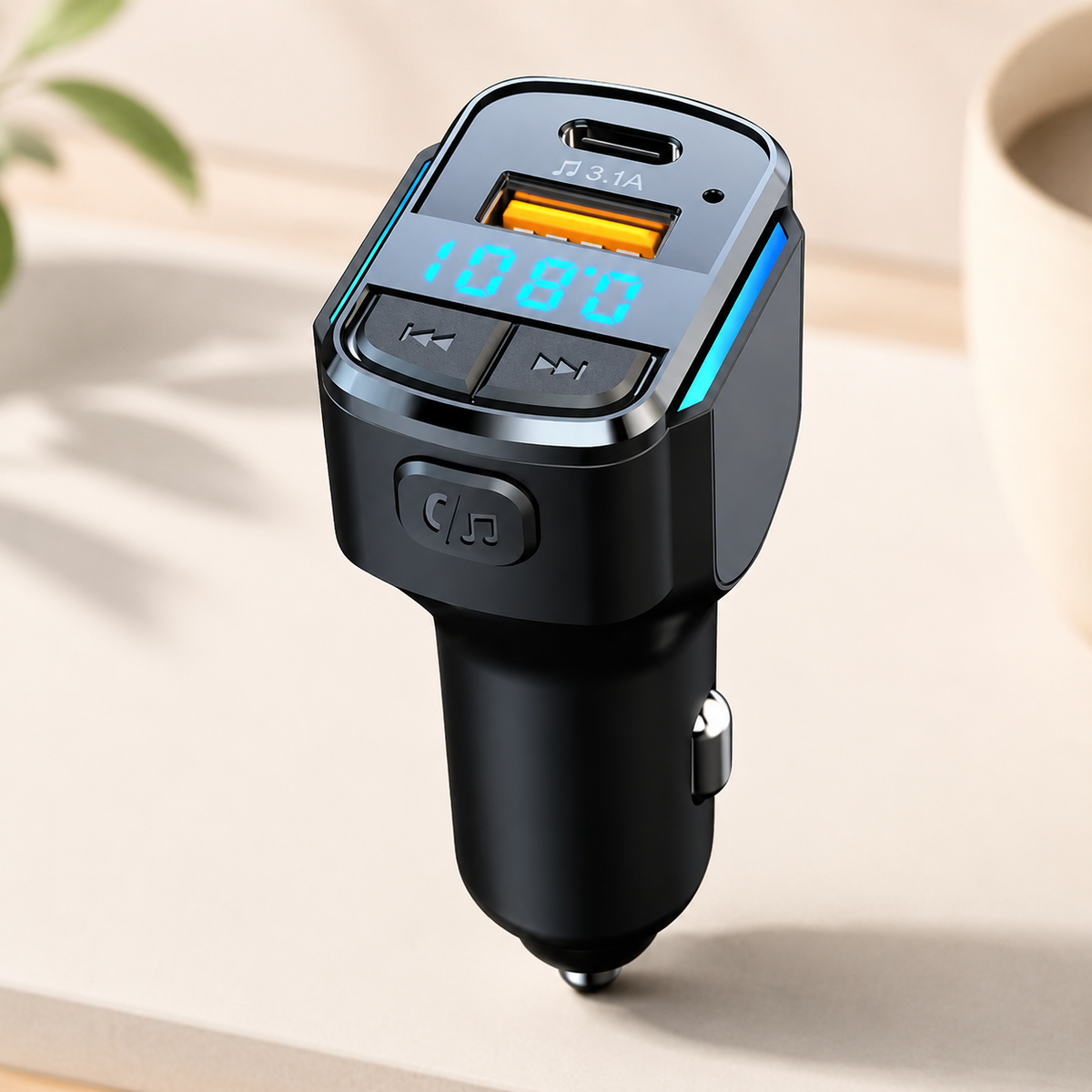 Chargeur téléphone voiture Bluetooth Mains Libres fiable