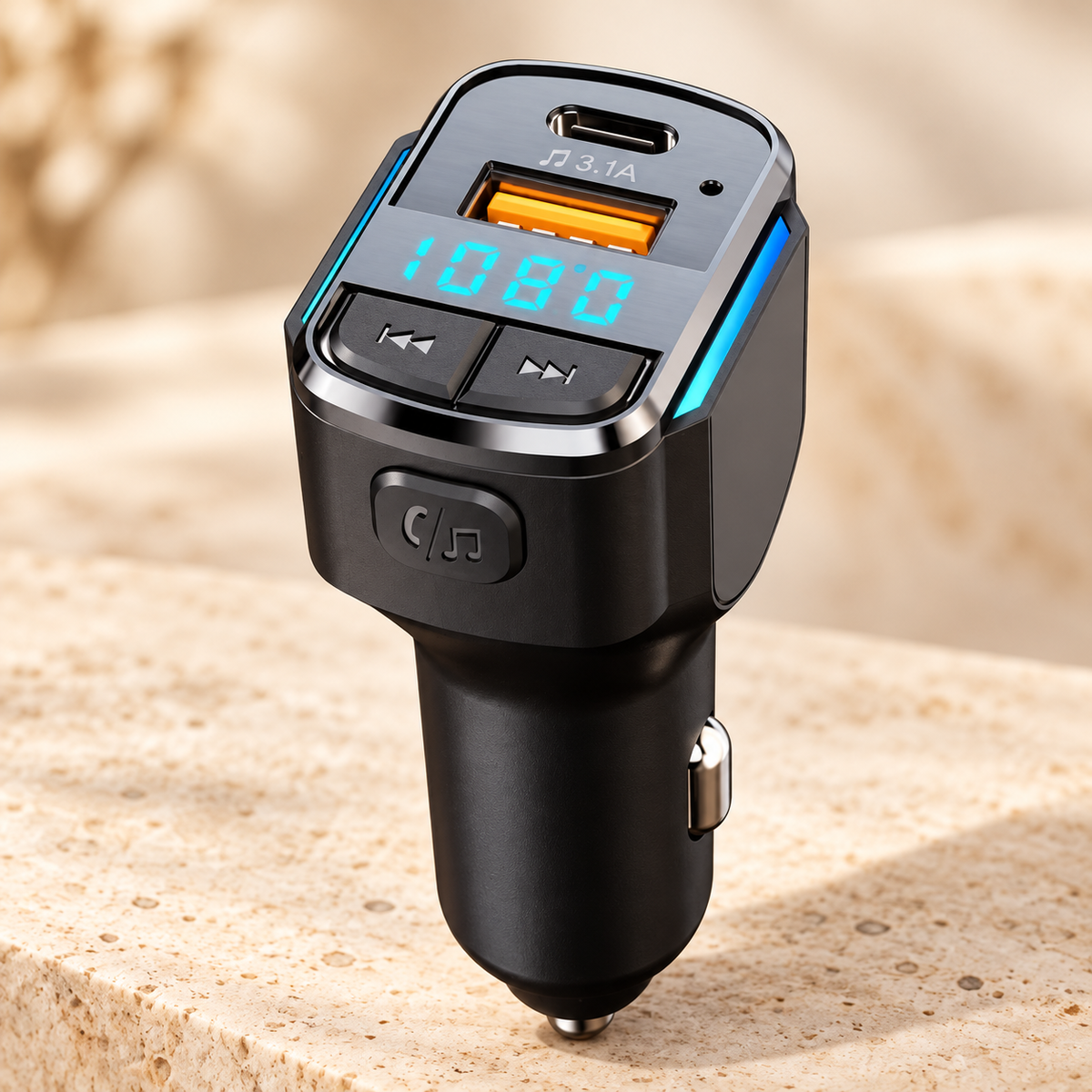 Chargeur téléphone voiture Bluetooth Mains Libres modèle 2
