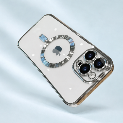 Coque iPhone Transparente argent