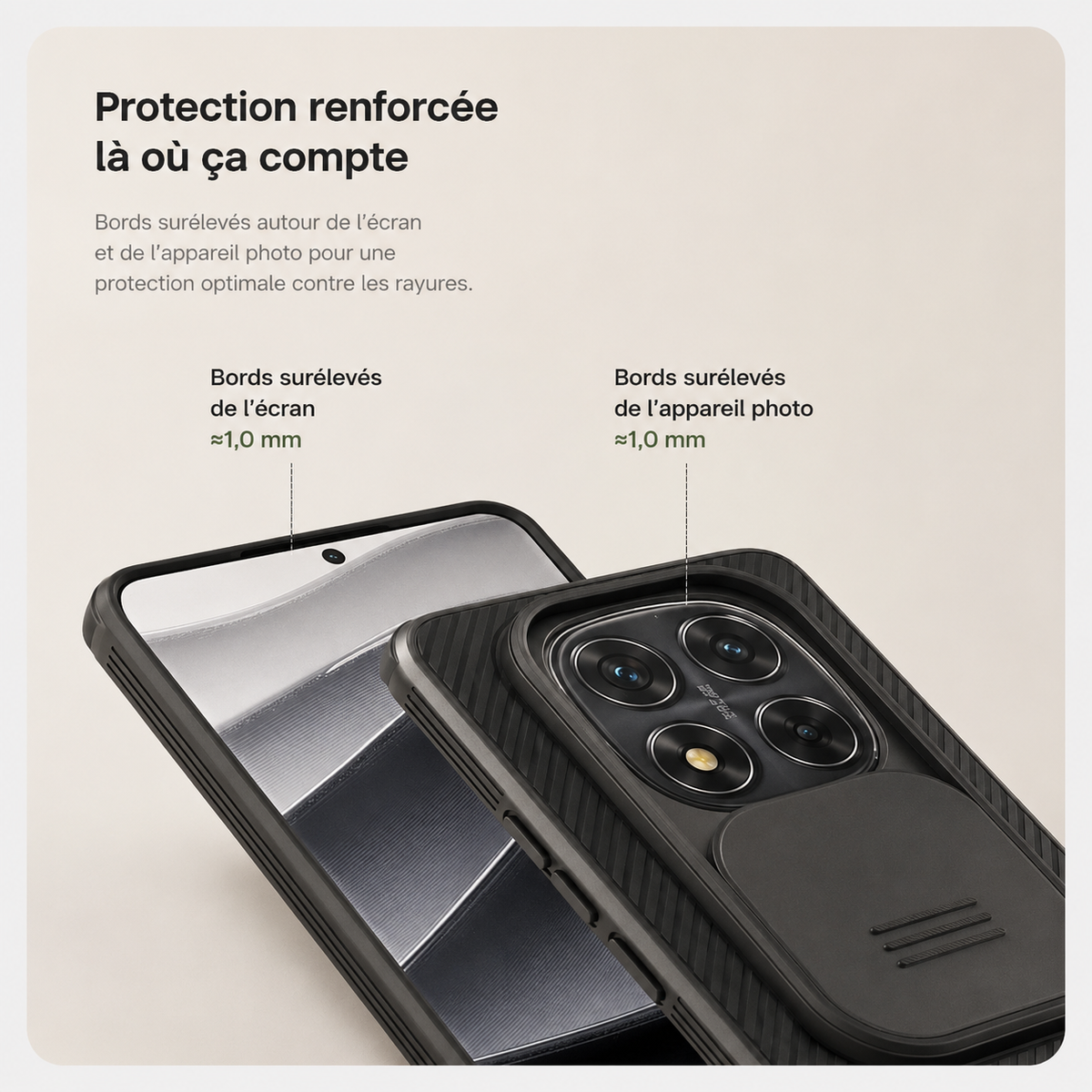 Coque de téléphone Nillkin redmi  protection renforcee