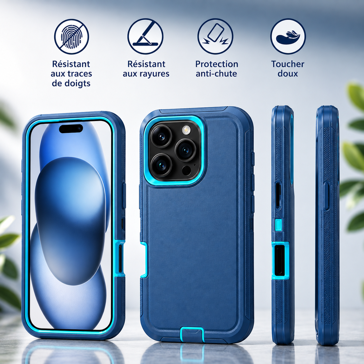 Coque iphone 15 resistant