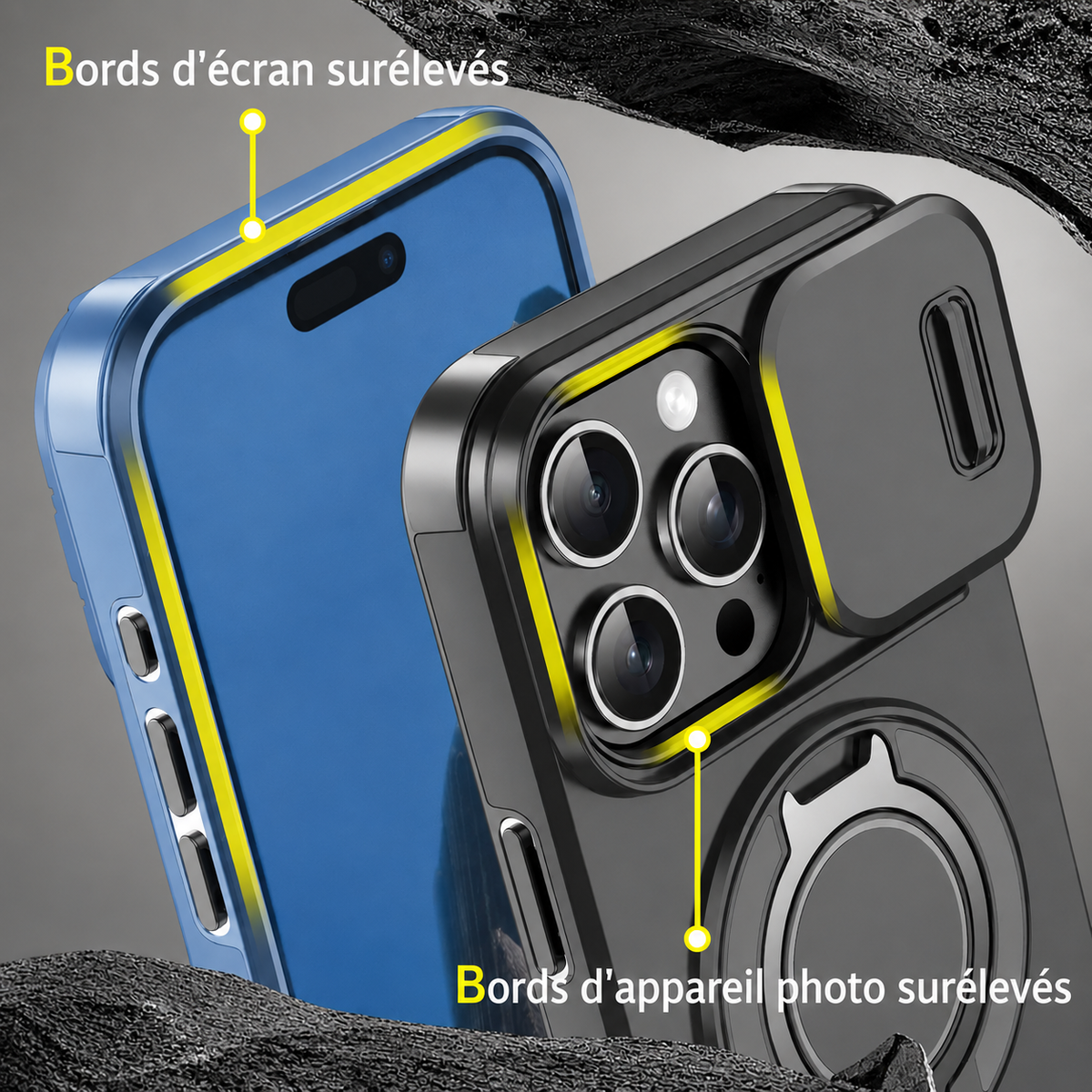Coque iPhone 17 bords surelever