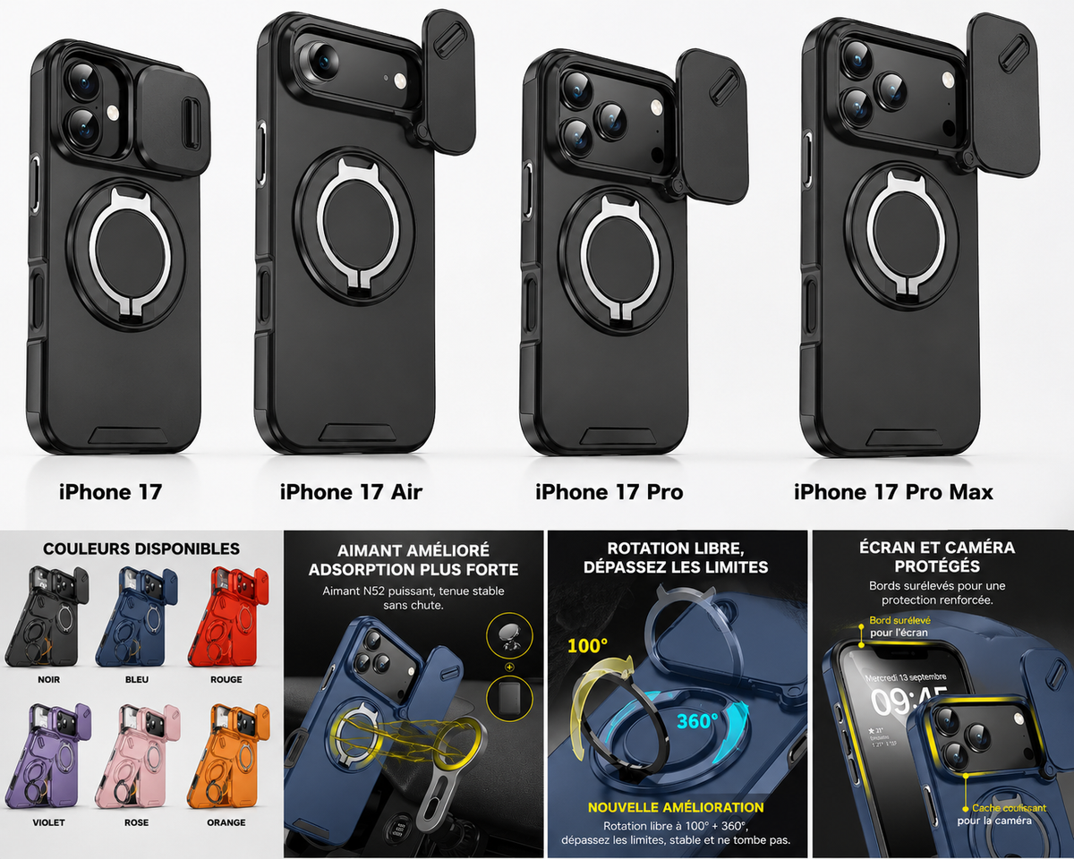 Coque iPhone 17 polyvalent