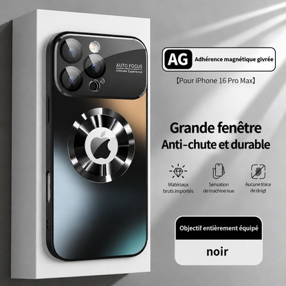 Coque iPhone Transparente Antichoc titane noir