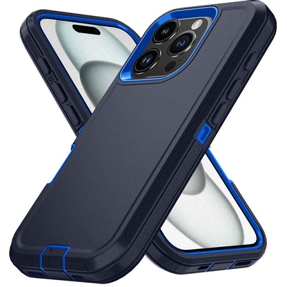 Coque iphone 15 bleu profond et bleu saphir 