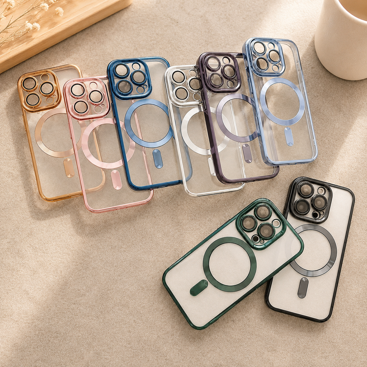 Coque iPhone Transparente multicolors