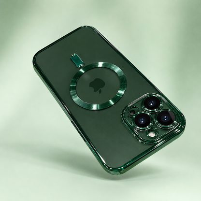 Coque iPhone Transparente vert alpin