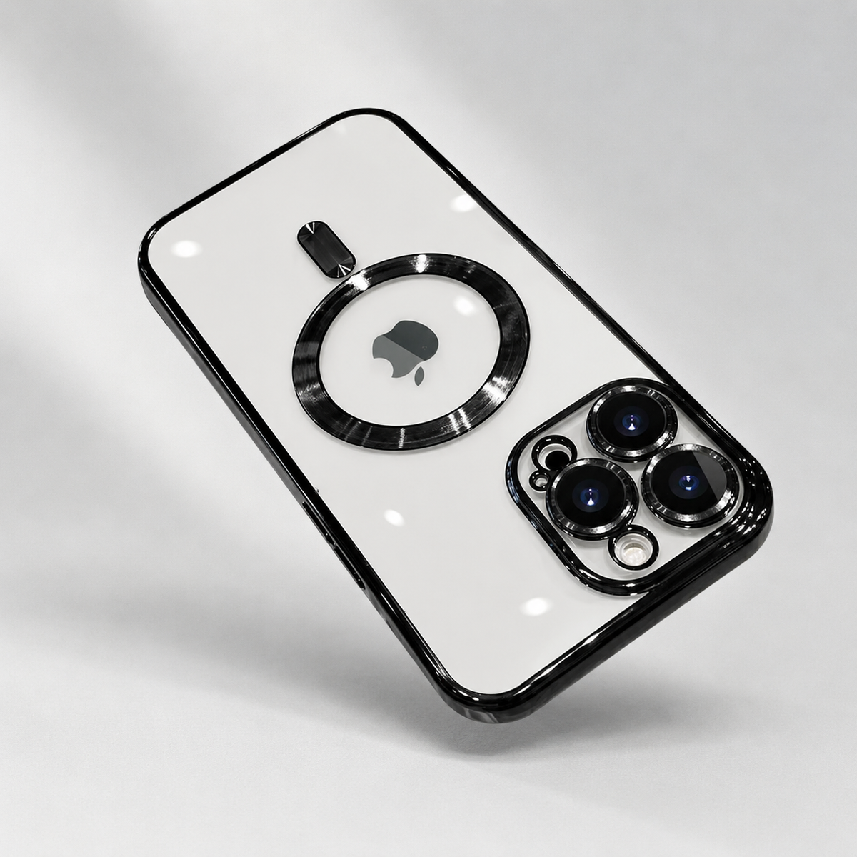 Coque iPhone Transparente noir
