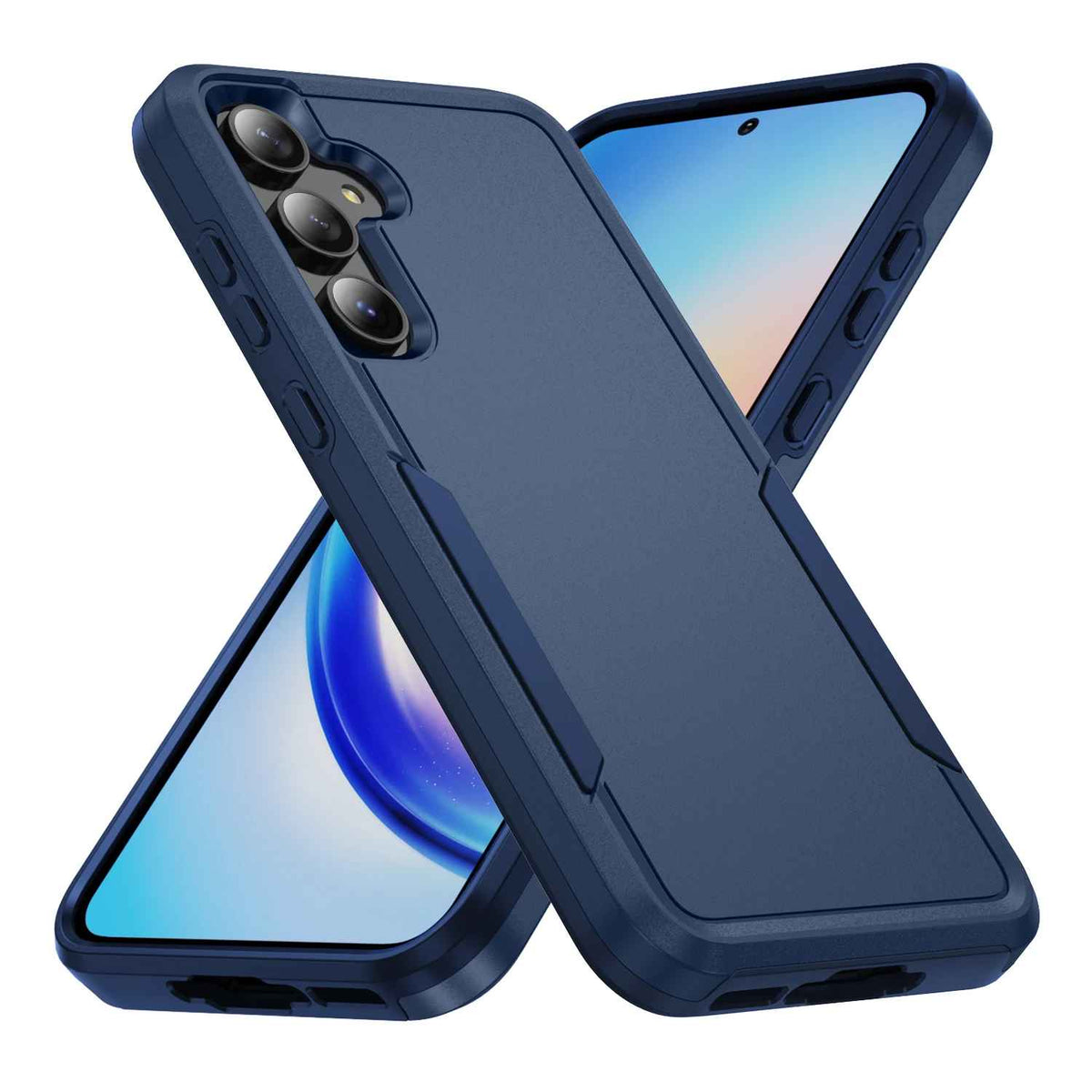 Coque telehone Samsung bleu marin