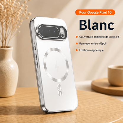 Coque telephone Pixel blanc