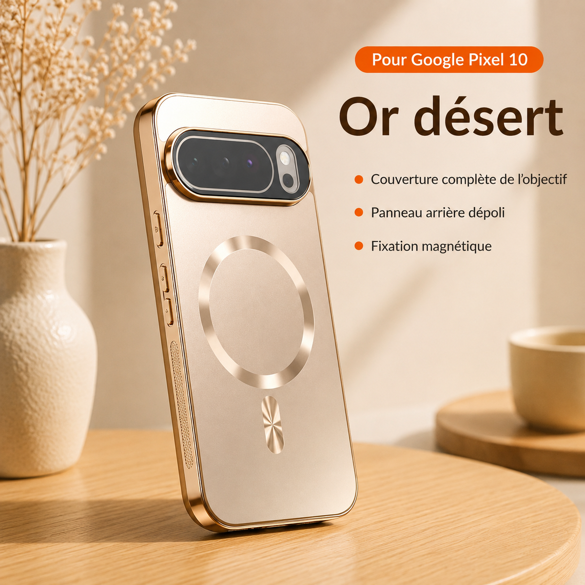 Coque telephone Pixel or desert
