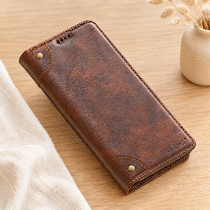 Etui pour telephone Galaxy Cuir Magnetique élégant