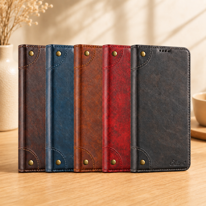Etui pour telephone Galaxy Cuir Magnetique variété de couleurs