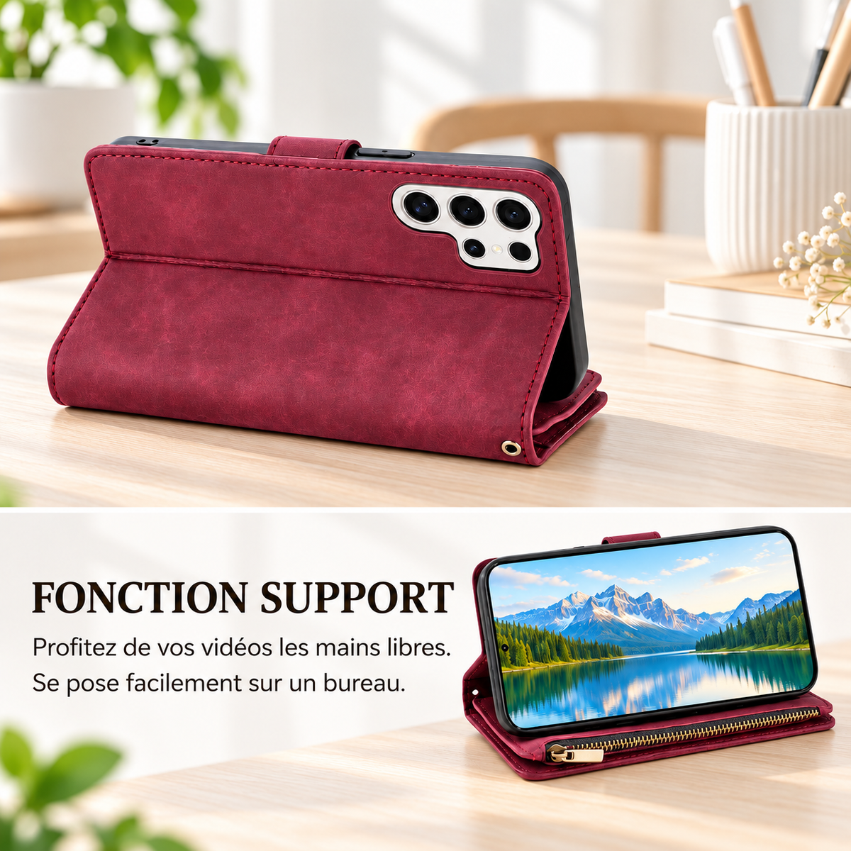 Étui pour téléphone Samsung Galaxy Portefeuille parfait au bureau