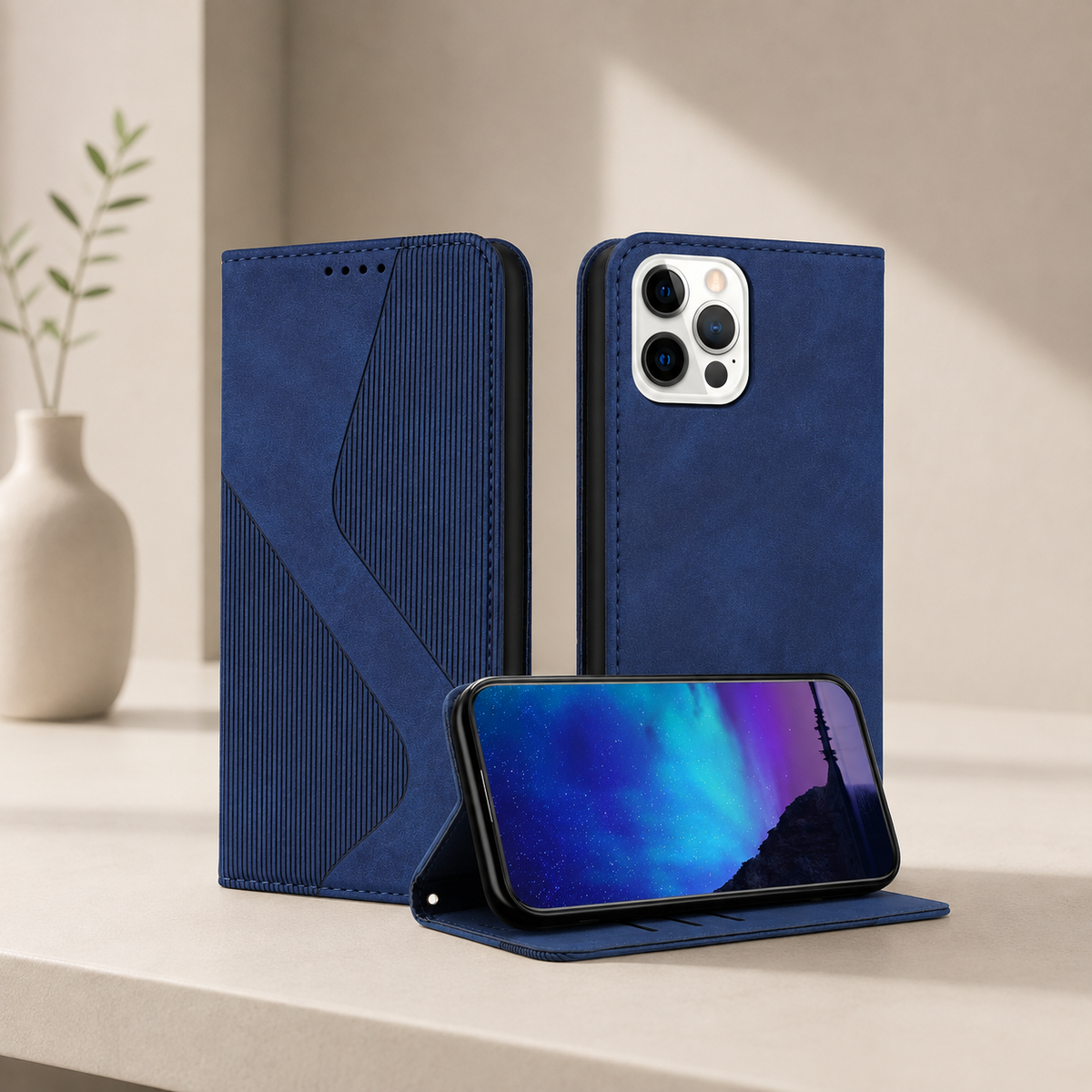Etui telephone ChocShield bleu