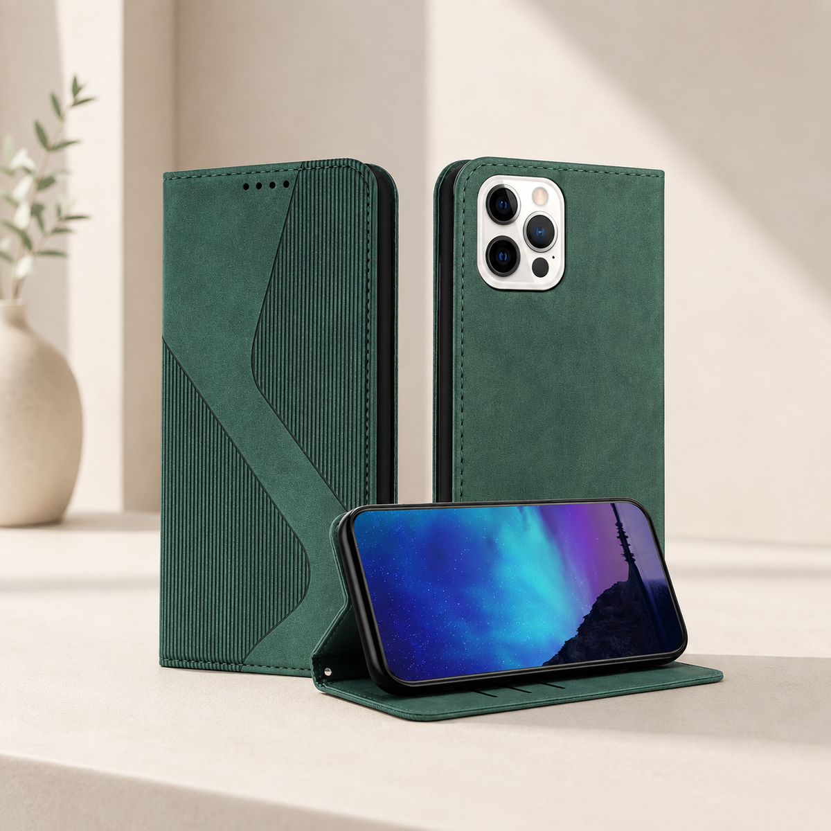 Etui telephone ChocShield vert