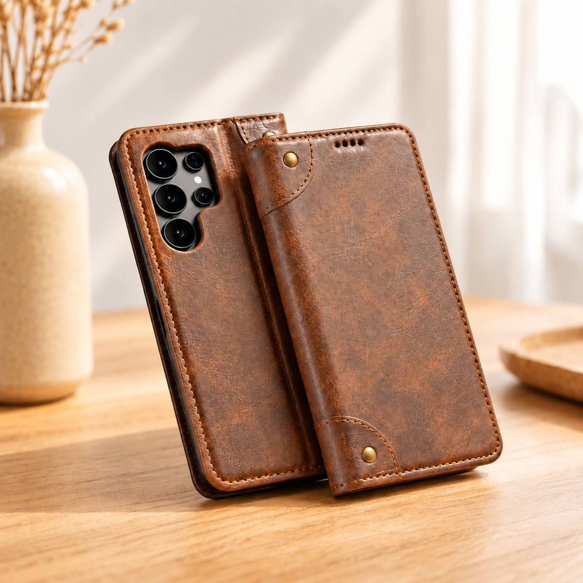 Etui pour telephone Galaxy Cuir Magnetique une protection parfaite
