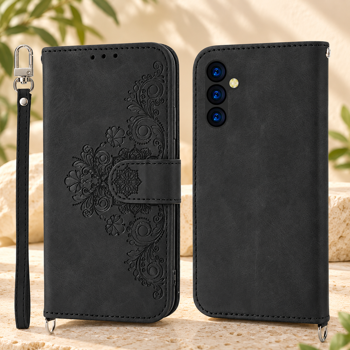 Etui telephone noir
