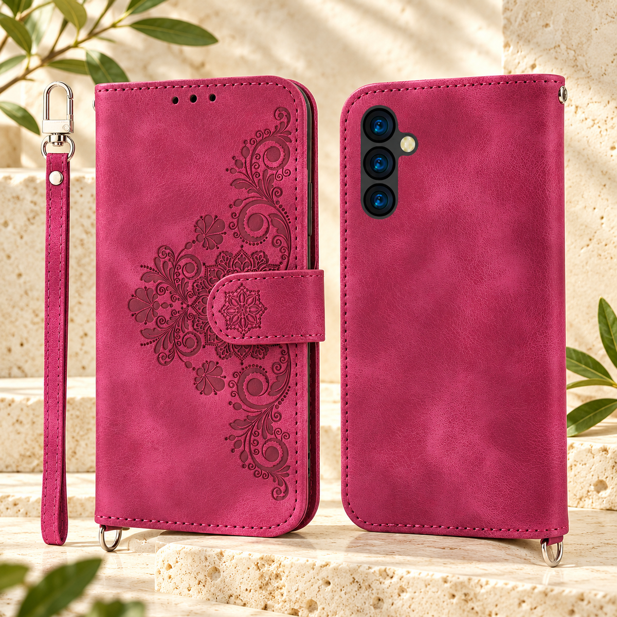 Etui telephone rouge