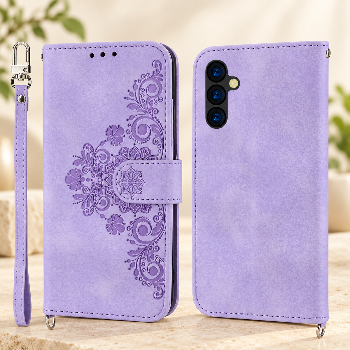 Etui telephone violet