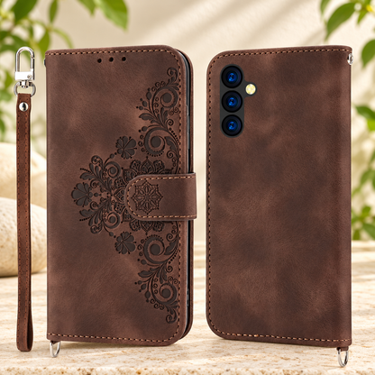 Etui telephone marron