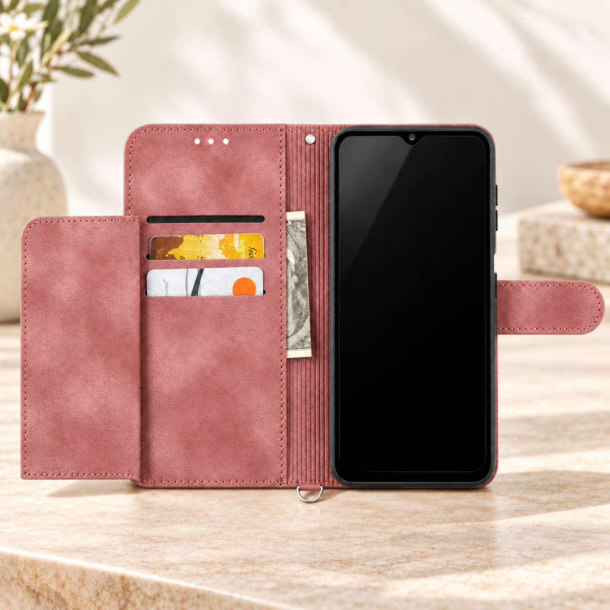 Etui telephone porte-billets inclus