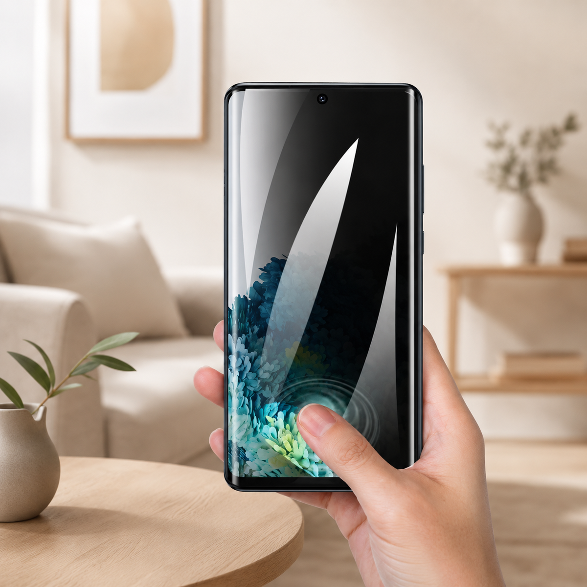 Film protection telephone  samsung galaxy aucune trace de doigt