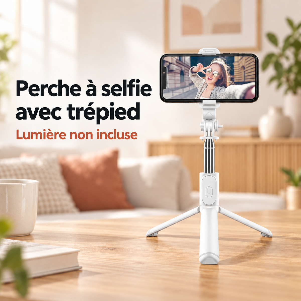 Trépied téléphone | ProShot LED 360 sans lumière blanc