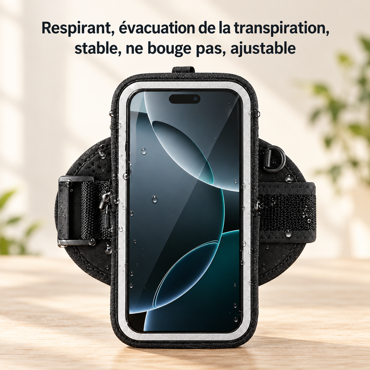 Pochette etanche pour telephone évacue l'eau, stable, ne bouge pas