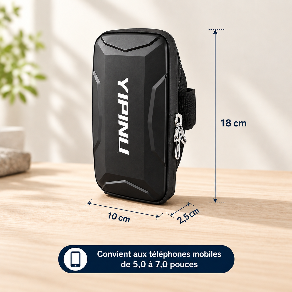 Pochette etanche pour telephone RunProtect dimensions