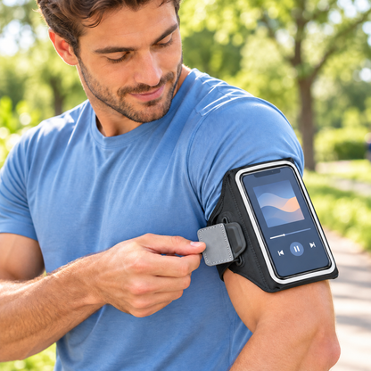 Pochette étanche pour téléphone Sport Réfléchissante bande confortable