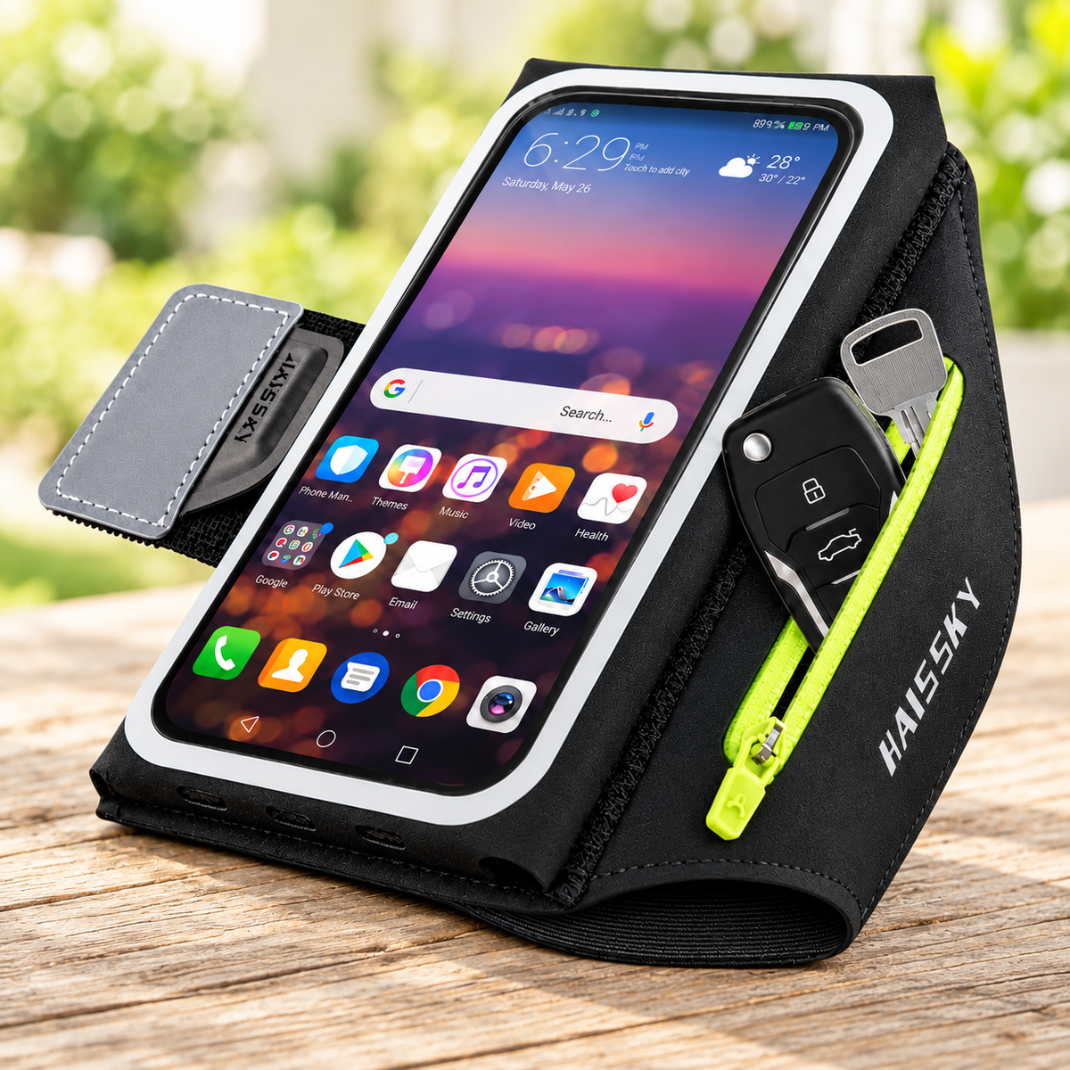 Pochette étanche pour téléphone Sport Réfléchissante pochette pour vos clés ou écouteurs
