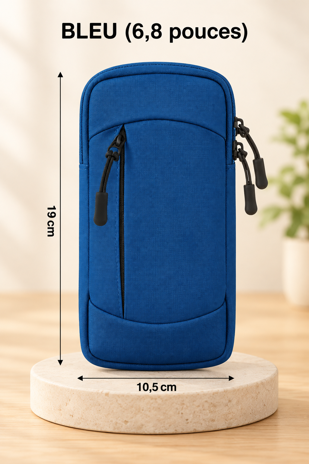 Pochette étanche téléphone Sport Double Compartiment Bleu