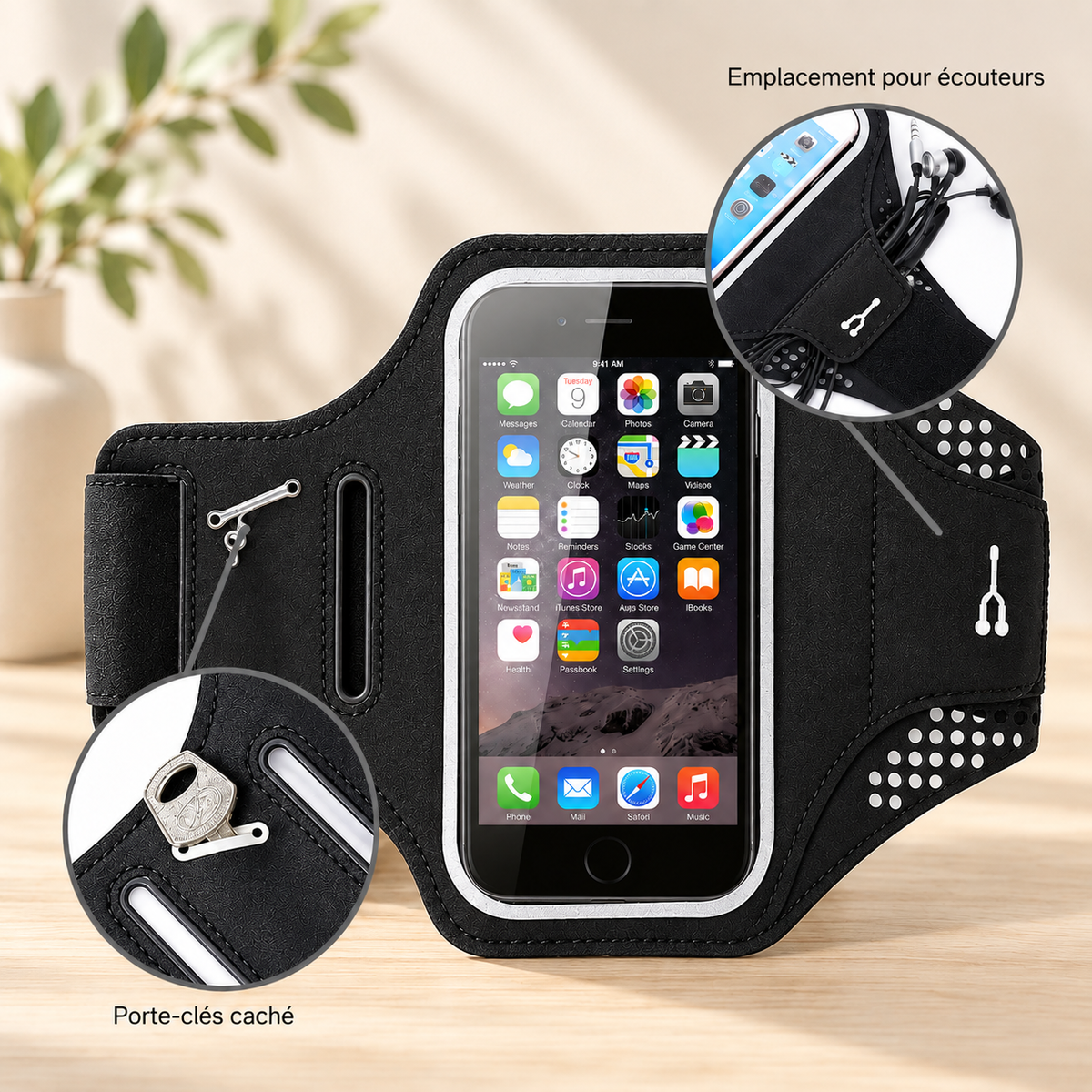 Pochette étanche téléphone Universelle  emplacement pratique pour vos écouteurs