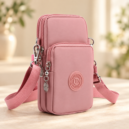 Pochette telephone protection rose