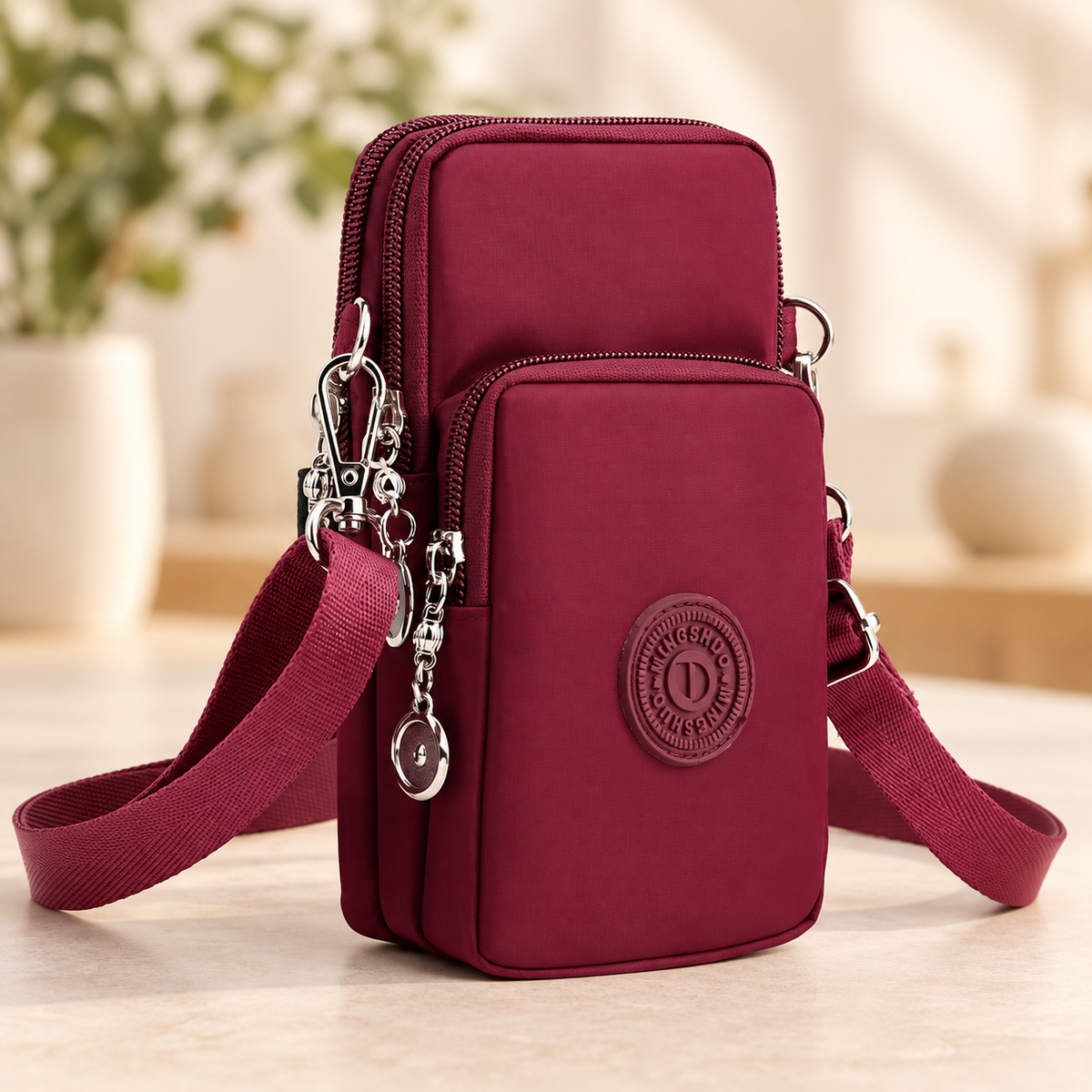 Pochette telephone protection rouge