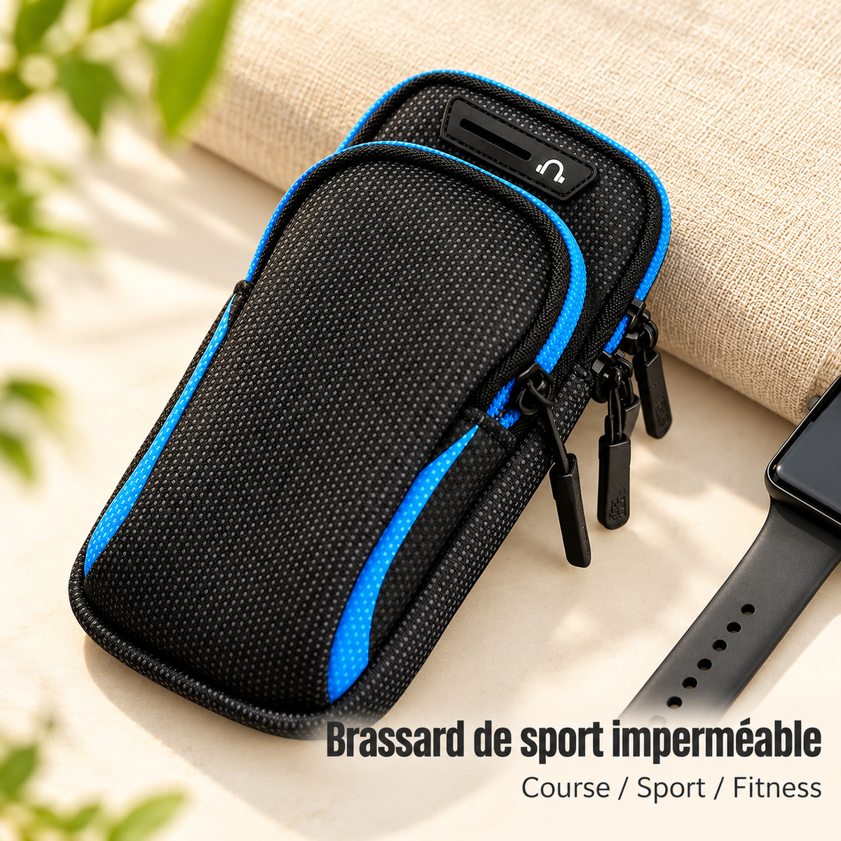Pochette telephone etanche Waterproof Sport 2 compartiments séparés