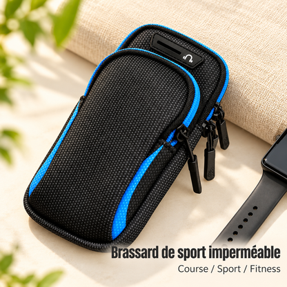 Pochette telephone etanche Waterproof Sport 2 compartiments séparés