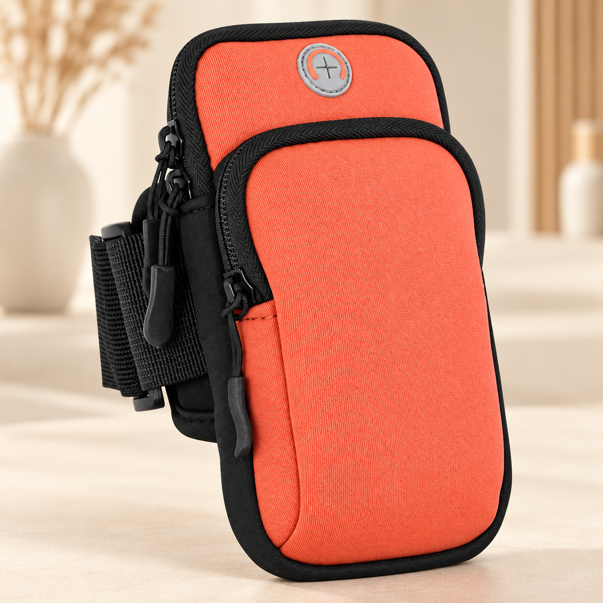 Pochette telephone etanche Running Universel orange