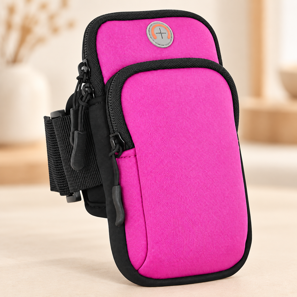 Pochette telephone etanche Running Universel rose