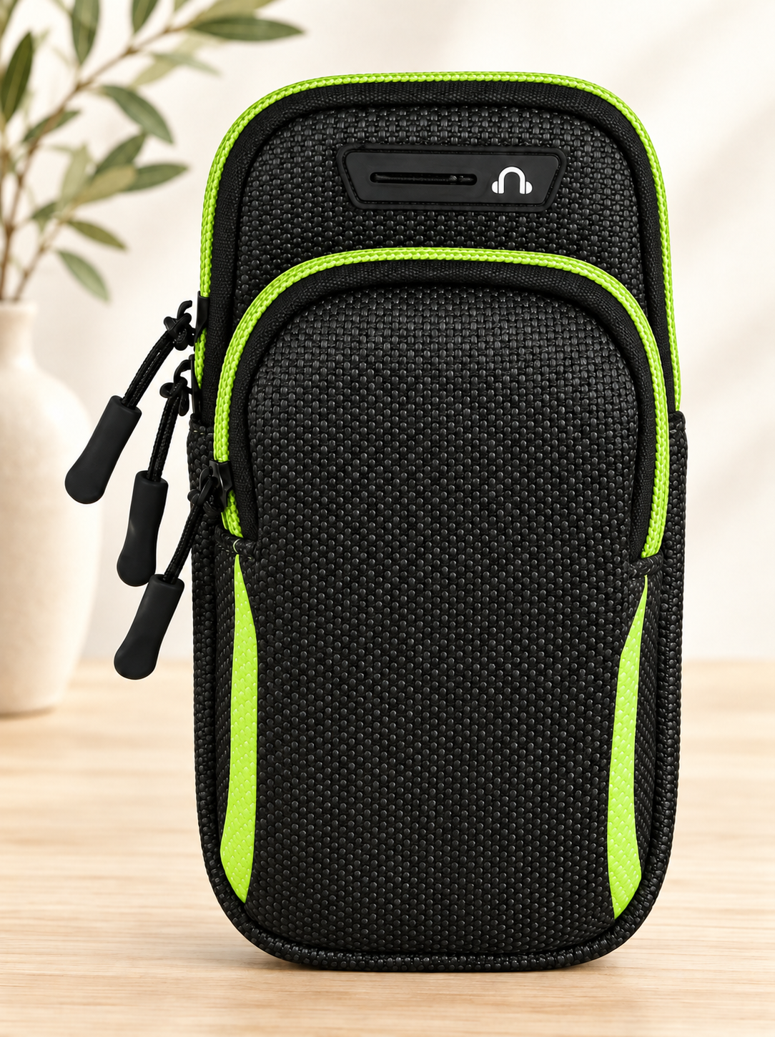 Pochette telephone etanche vert