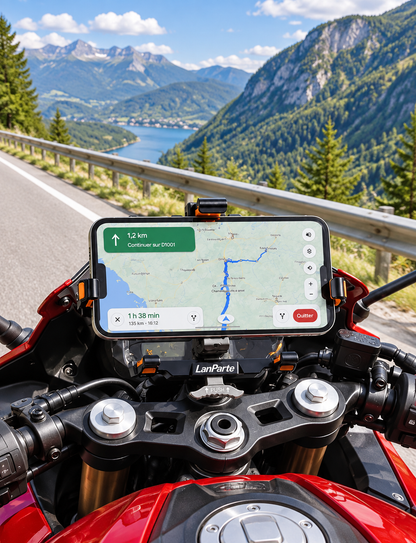 Porte téléphone moto anti vibrations