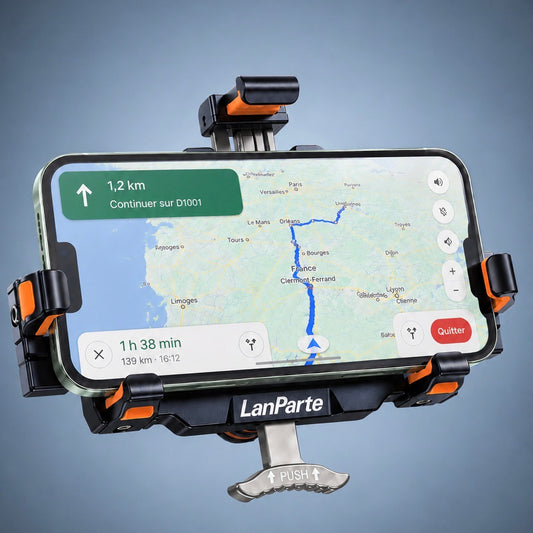 Porte téléphone moto charge votre gps en roulant