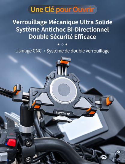 Porte téléphone moto | Charge rapide 15W antichoc