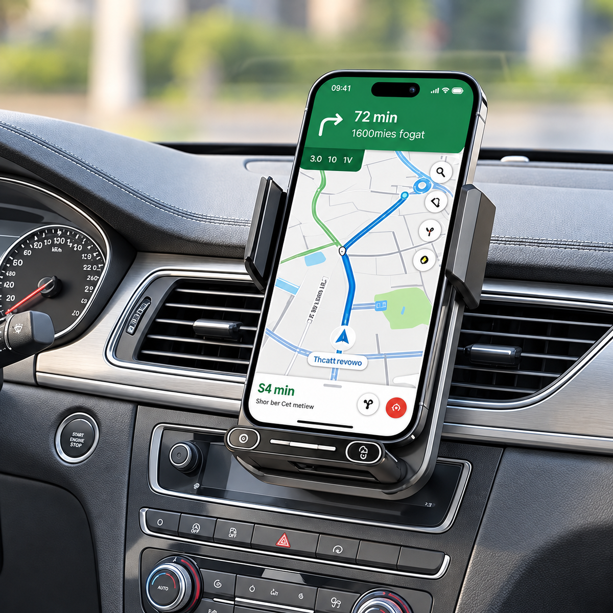 Porte telephone voiture charge sans fil 15w automatique